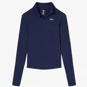 NEW LACOSTE X BANDIER HALF ZIP NAVY SMALL